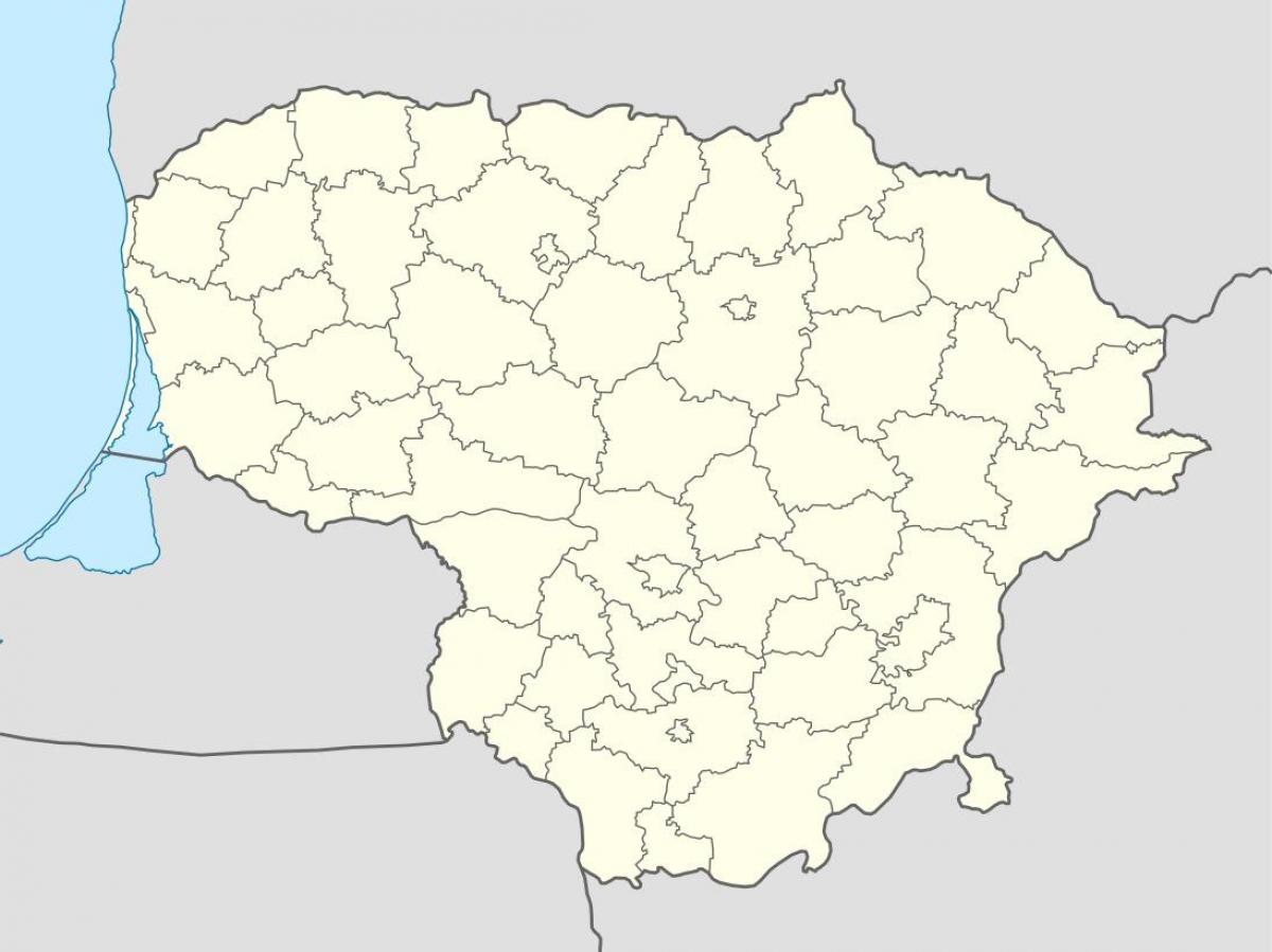 Harta Lituania vector